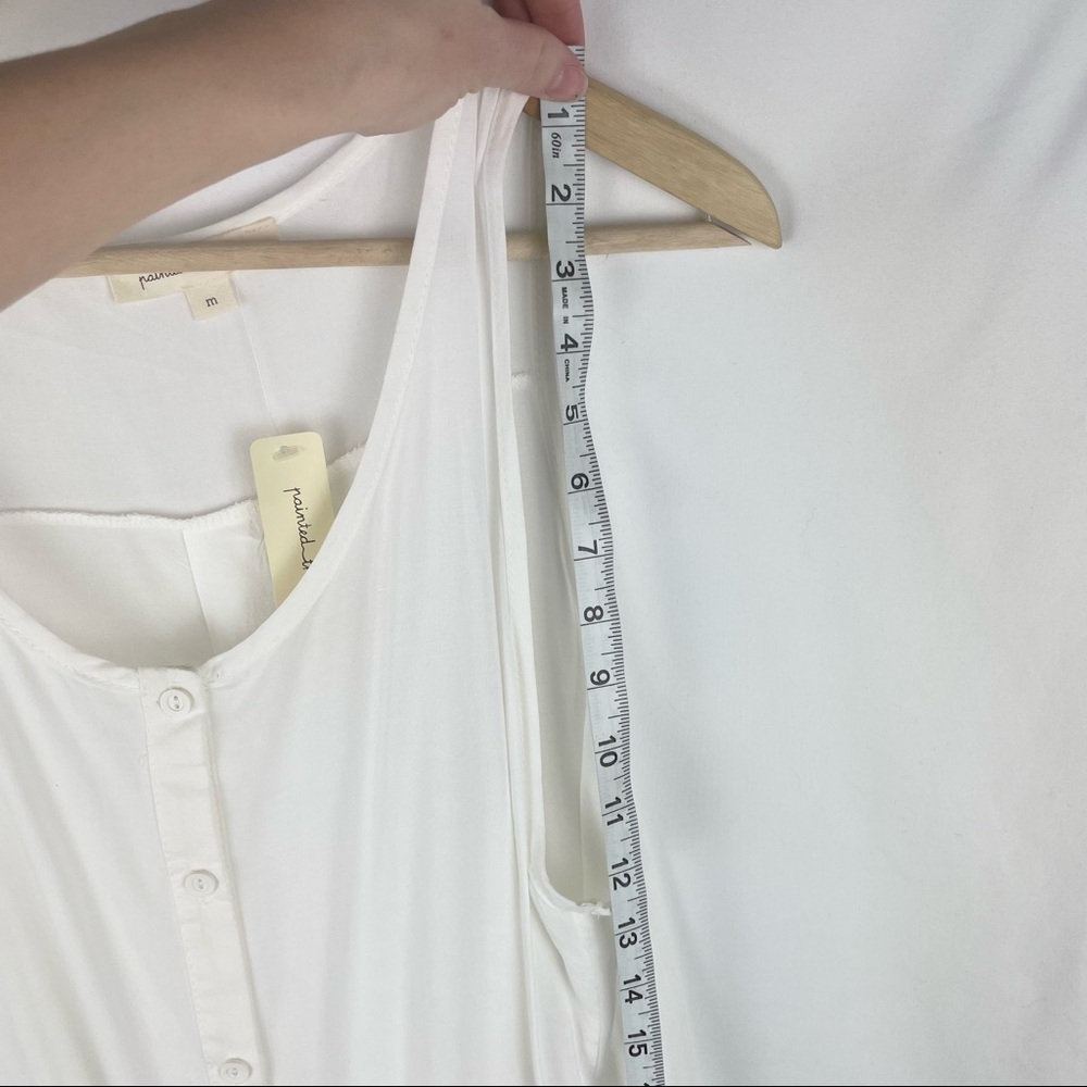 Painted Threads Ivory High-Low Button-Front Blouse - Picture 6 of 9